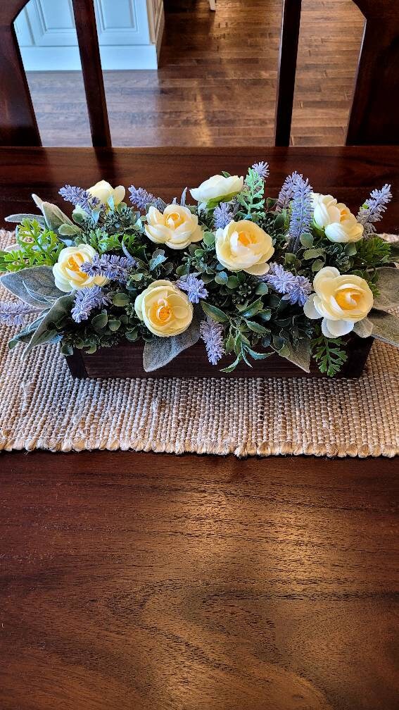 Lavender Arrangement in Wooden Box