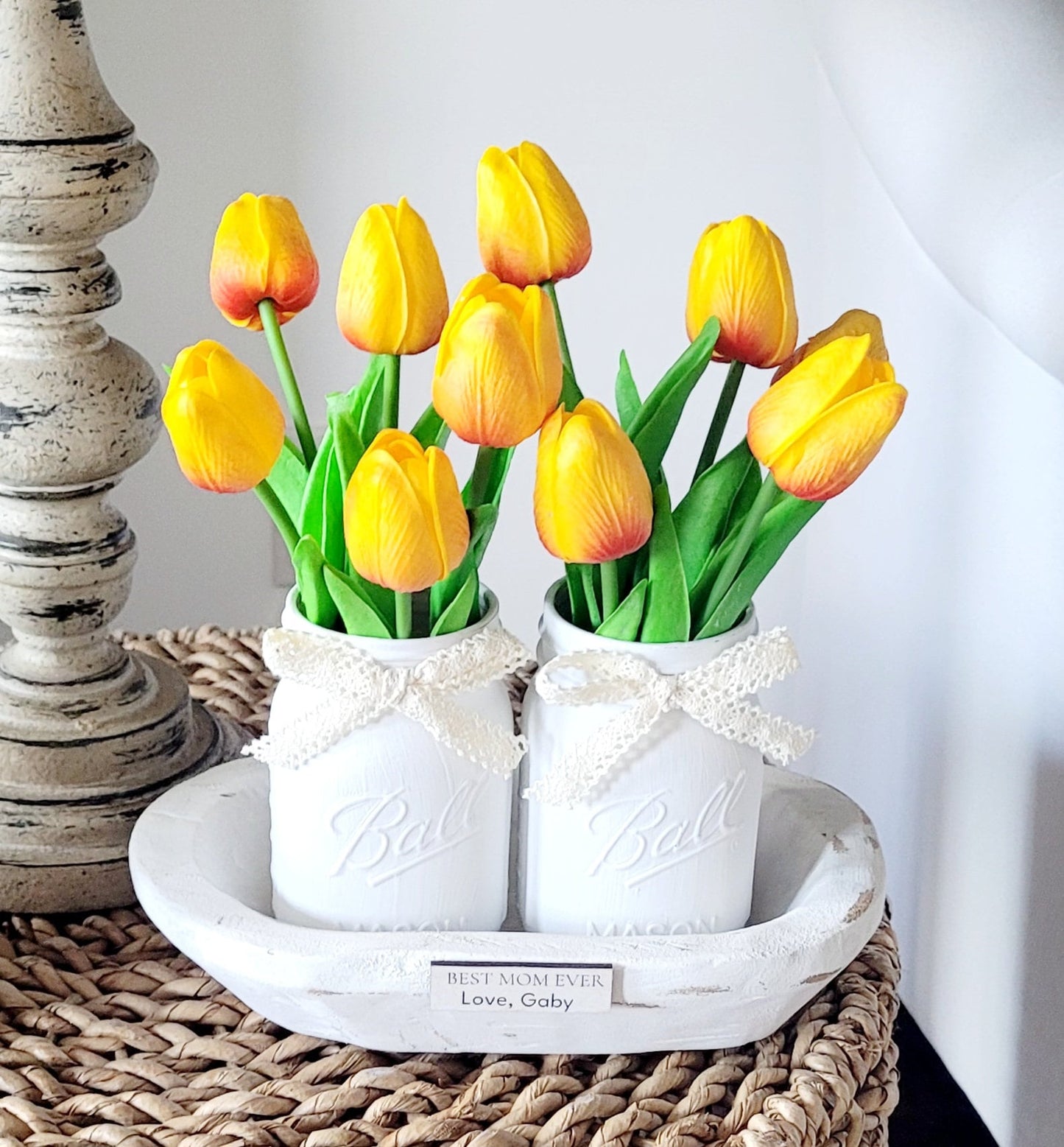 Personalized Floral Gift with Tulips