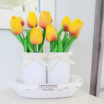 Personalized Floral Gift with Tulips