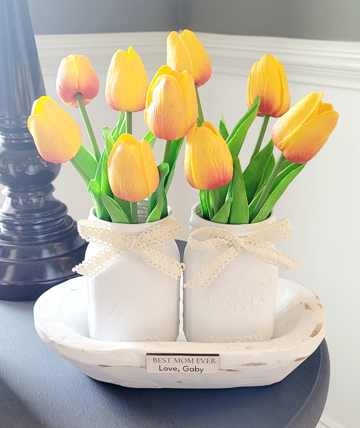 Personalized Floral Gift with Tulips