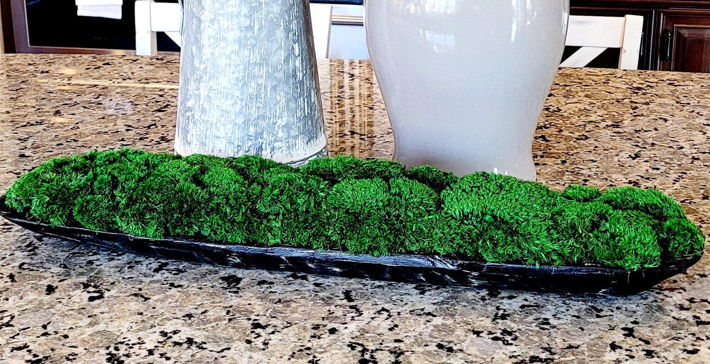 Preserved Moss Contemporary Dough Bowl Arrangement