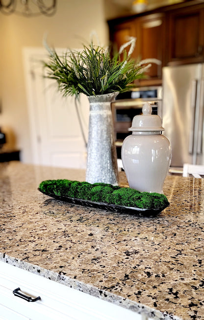 Preserved Moss Contemporary Dough Bowl Arrangement