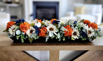 Fall Table Centerpiece – Sunflower Dough Bowl