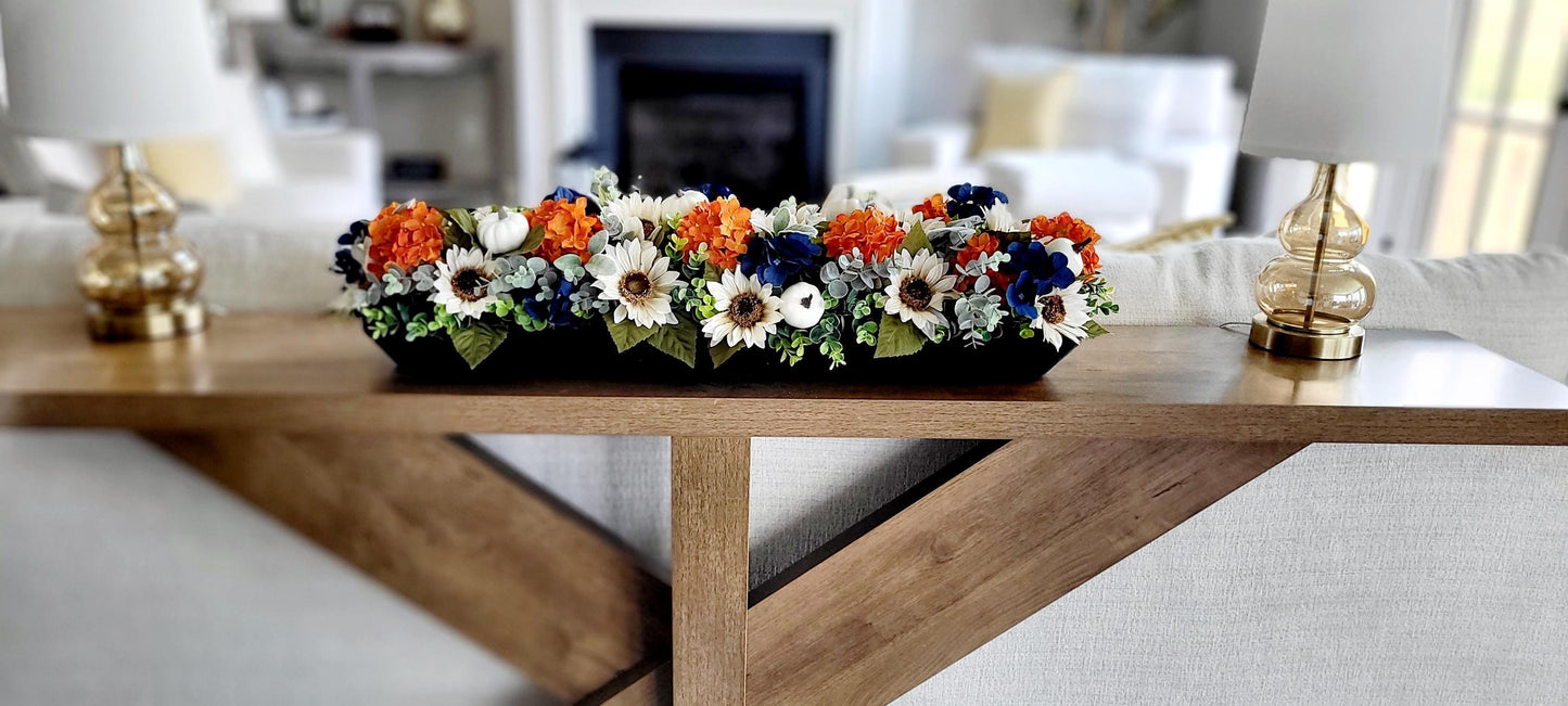 Fall Table Centerpiece – Sunflower Dough Bowl