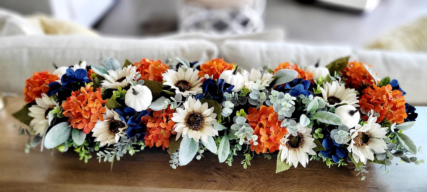 Fall Table Centerpiece – Sunflower Dough Bowl