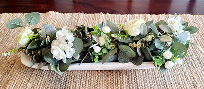 Eucalyptus Wedding Garland – White Rose Peony Arch Arrangement