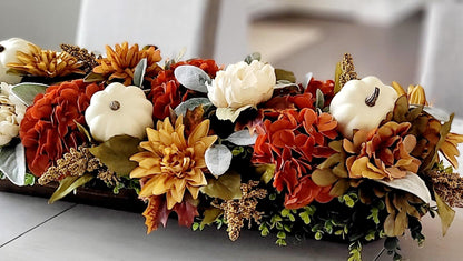 Fall Table Centerpiece – Dough Bowl Sunflower Thanksgiving