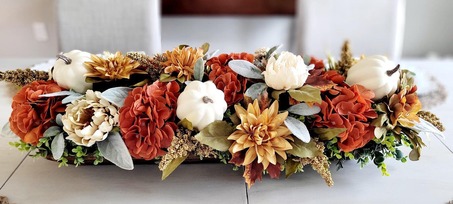 Fall Table Centerpiece – Dough Bowl Sunflower Thanksgiving