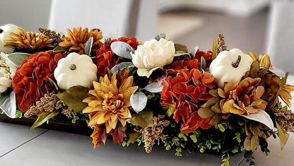 Fall Table Centerpiece – Dough Bowl Sunflower Thanksgiving