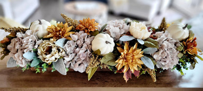 Fall Dough Bowl Centerpiece – Rustic Thanksgiving Table Arrangement