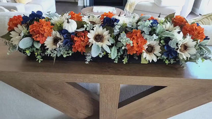 Fall Table Centerpiece – Sunflower Dough Bowl